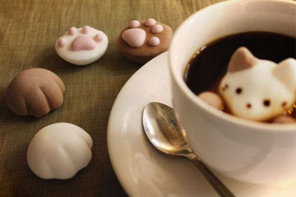 arte latte con malvaviscos