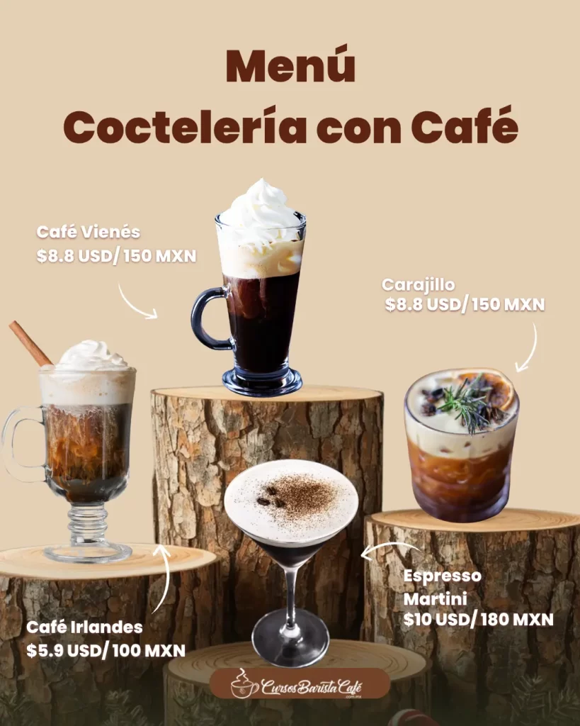 Menúa coctelerìa con café