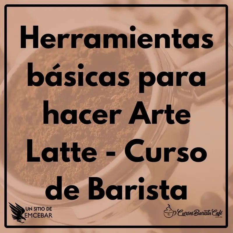 Herramientas básicas para hacer Arte Latte - Curso de Barista