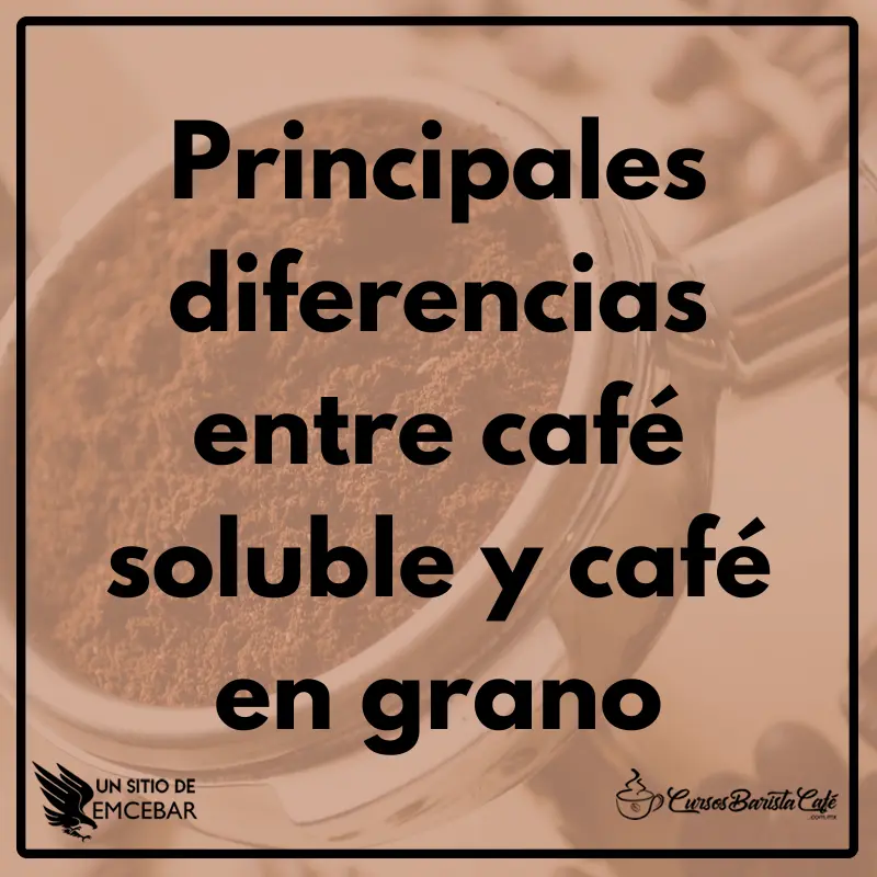 Principales diferencias entre café soluble y café en grano