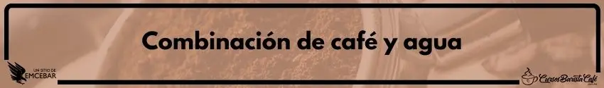 Café y agua