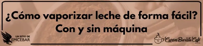 ¿Cómo vaporizar leche de forma fácil? Con y sin máquina