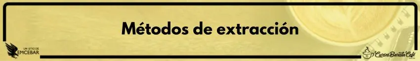 Métodos de extracción