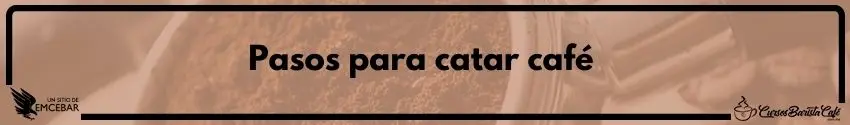 Pasos para catar café