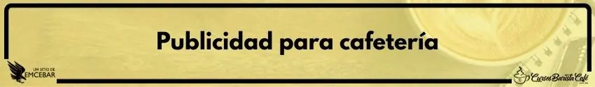 Publicidad para cafetería
