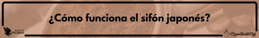 como funciona el sifon japones