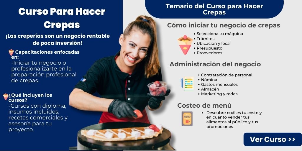 curso para hacer crepas