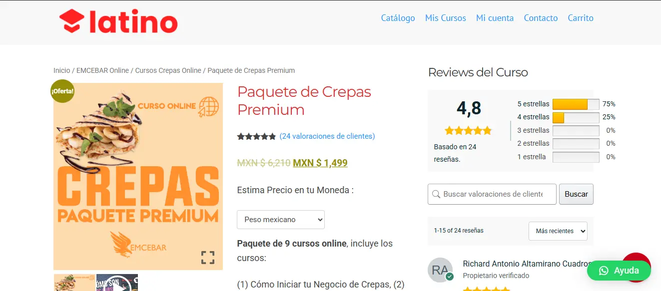 Curso online crepas 